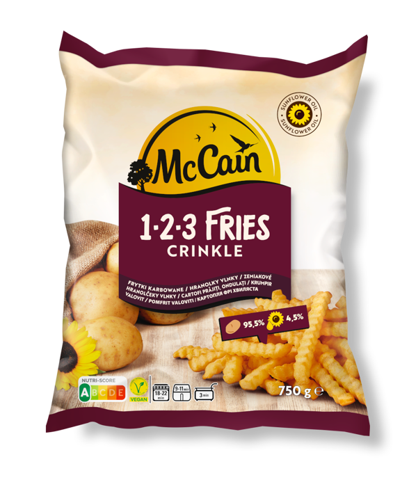 McCain 1.2.3 Fries Crinkle